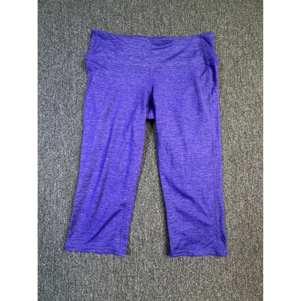 Athleta Be Free Knicker Purple Heathered Capri Leggings‎ 268529 Small S
